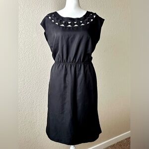 Banana Republic | Black Geo Cutout Detail Dress - Size: 2